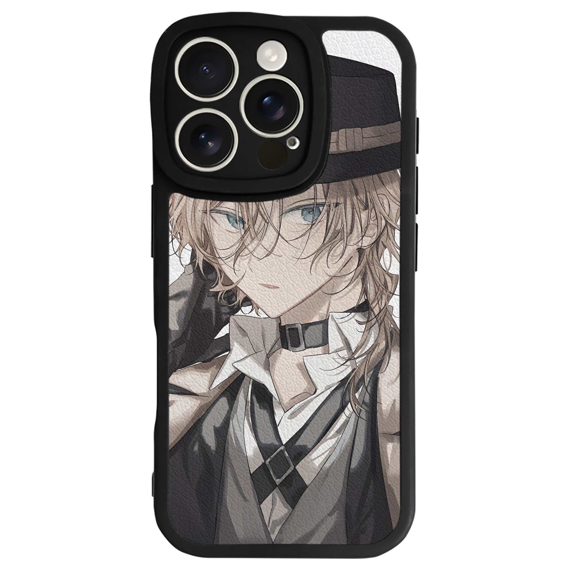 （画像用） 文豪ストレイドッグス Bungo Stray Dogs 【iPhone 16シリーズ対応】シリコンスマホケース（レザー調） 材質：シリコン